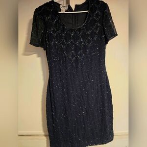 Vintage Blue Sequin Dress PM